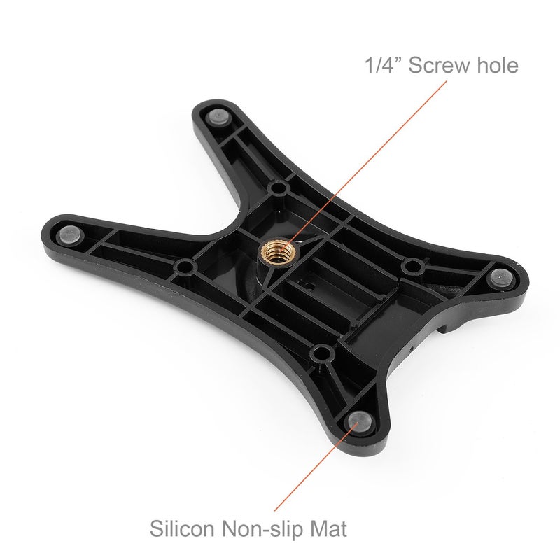 Anwenk Camera Flash Stand with Hot Shoe Mount and 1/4" Metal Tripod Thread for Speedlight Speedlite - Canon, Nikon, Sigma, Olympus, Panasonic, Pentax - 2 Pack - Image 4